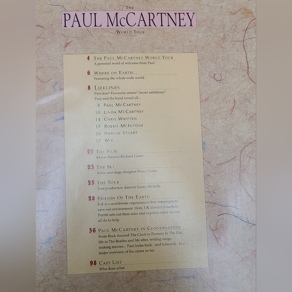 Paul McCartney World Tour Book - Picture 2 of 4